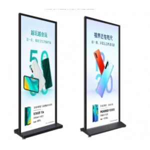 加重美式丽屏展架立式落地式防风架子斜面直面kt板海报广告展示牌